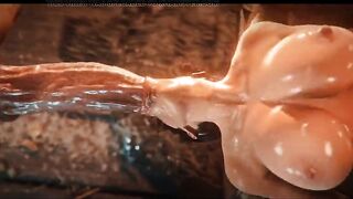 Мужик с огромным хуем глубоко трахает сучку