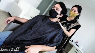 Японская парикмахерша ебется с клиентом